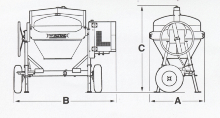 Technische tekening Vito VT250, VT350 en VT400